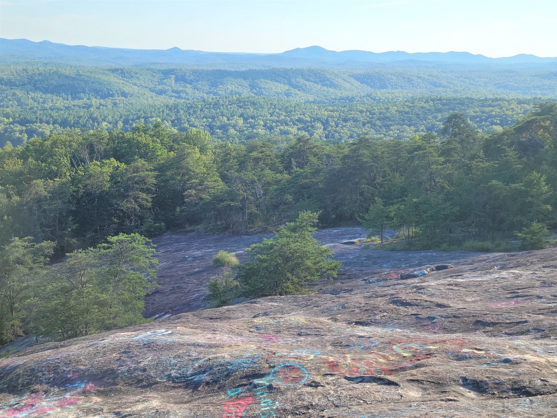 Blue Ridge Mountain panorama from Bald Rock