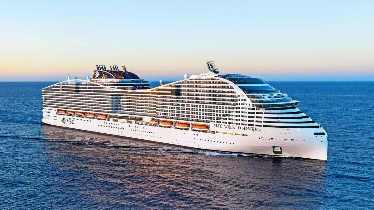 MSC World America at sea