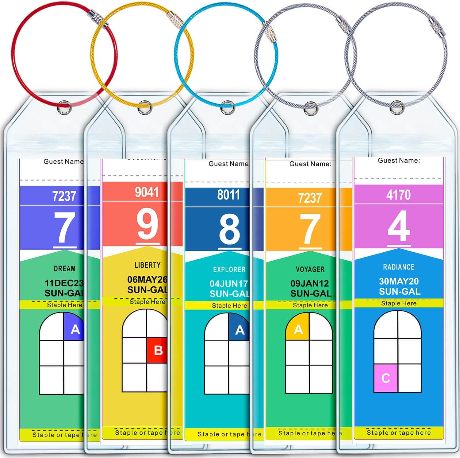 Cruise luggage tag holder for Royal Caribbean and Celebrity