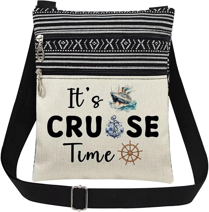 Cruise themed crossbody bag with nautical design