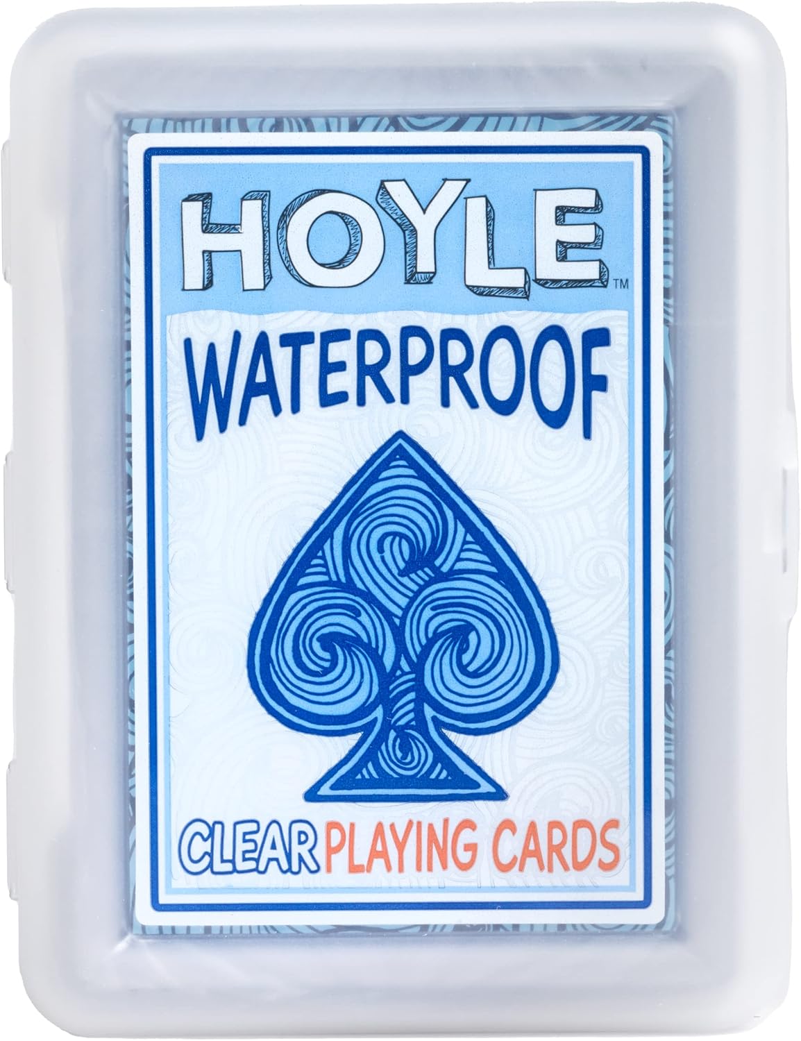 Waterproof clear playing cards for poolside use