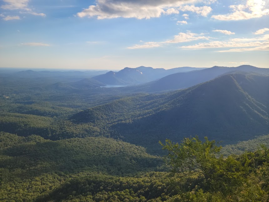 A sweeping mountain overlook from the R&M Adventures state park collection