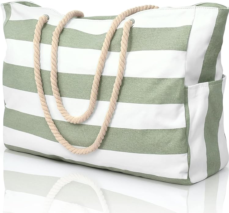 Waterproof zippered beach bag for port days