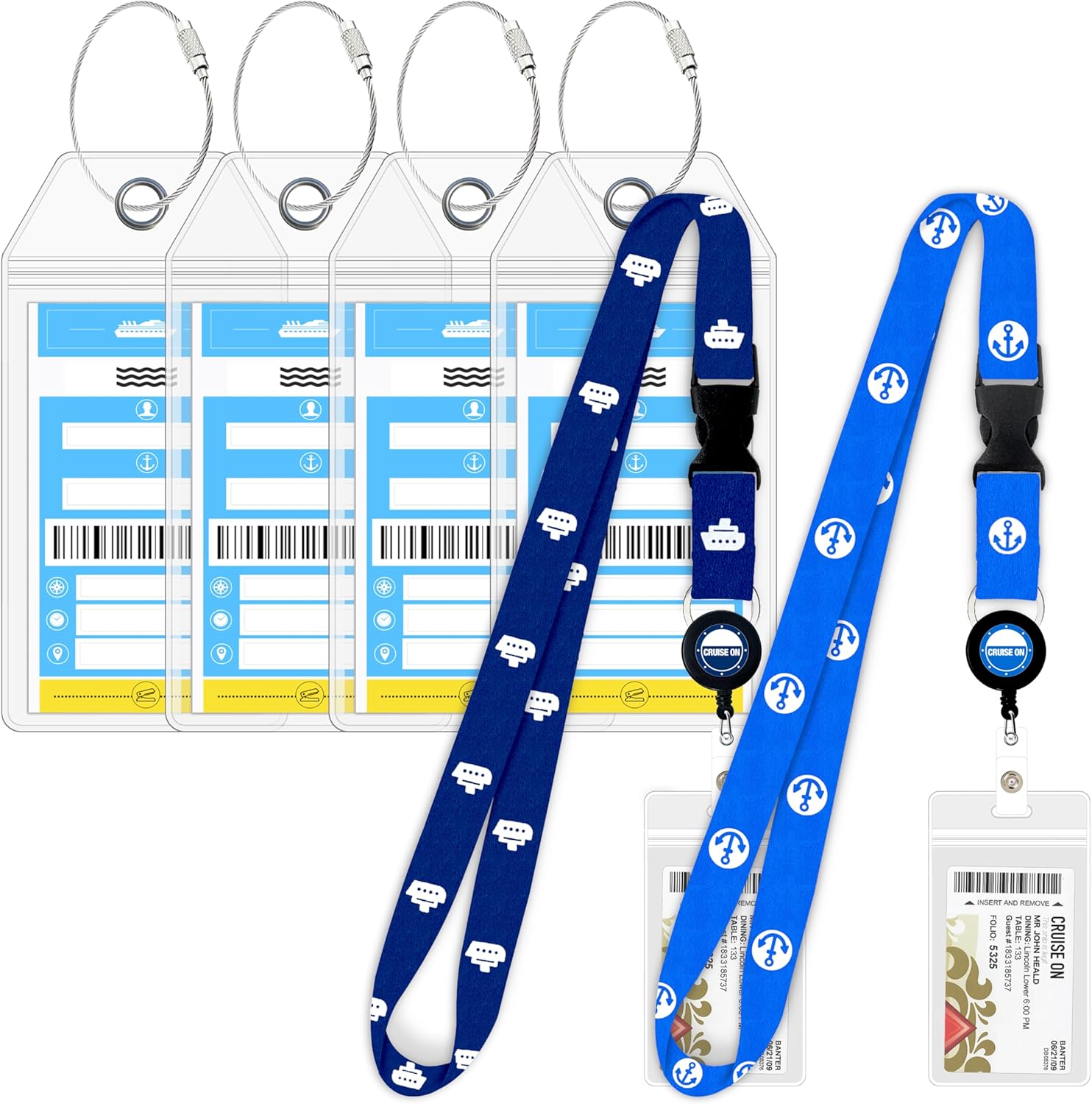 Cruise On Norwegian luggage tag holders set