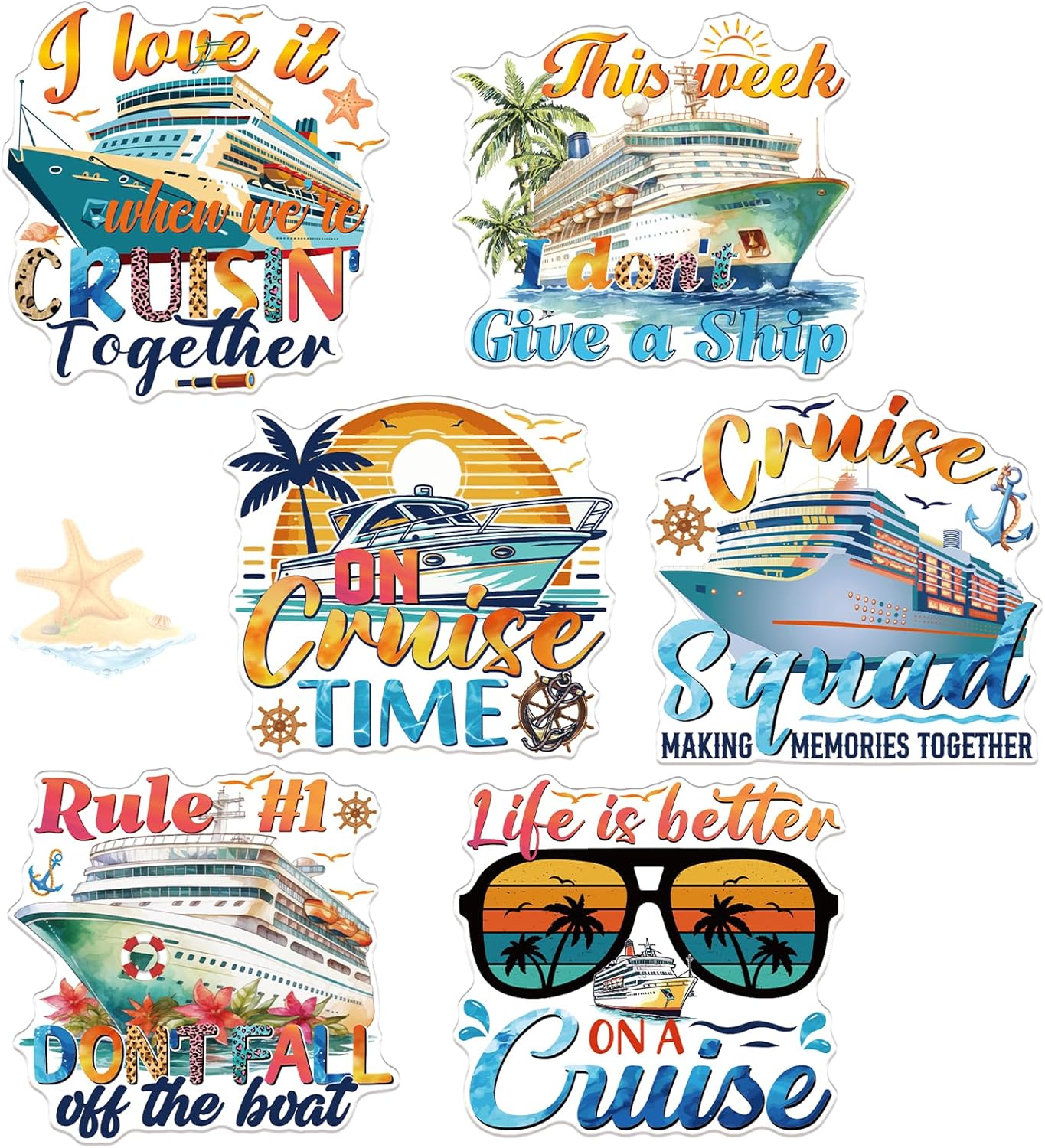 Family cruise door decorations magnetic set