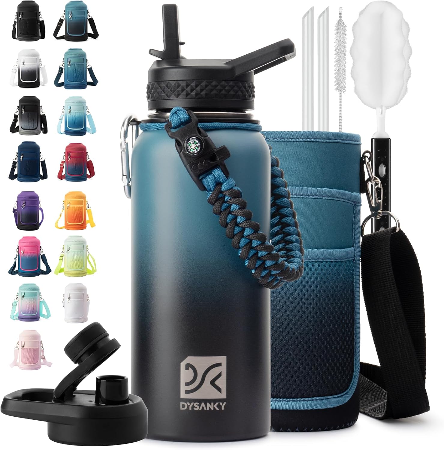 Insulated stainless steel water bottle for cruise travel