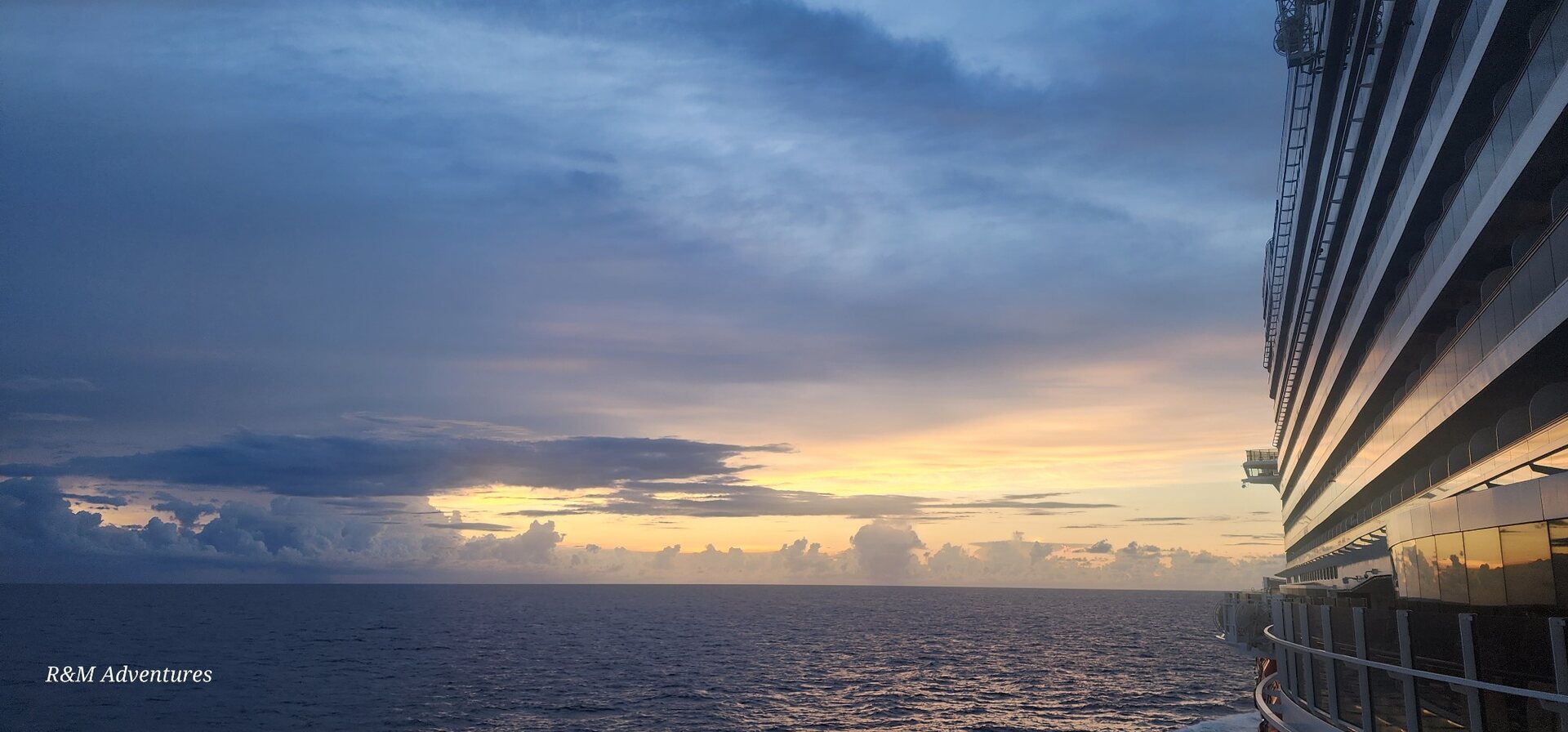 Sunset over the ocean