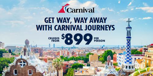 Carnival Journeys Europe Australia and unique voyages