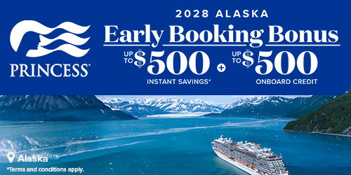 Princess Cruises 2028 Alaska early savings