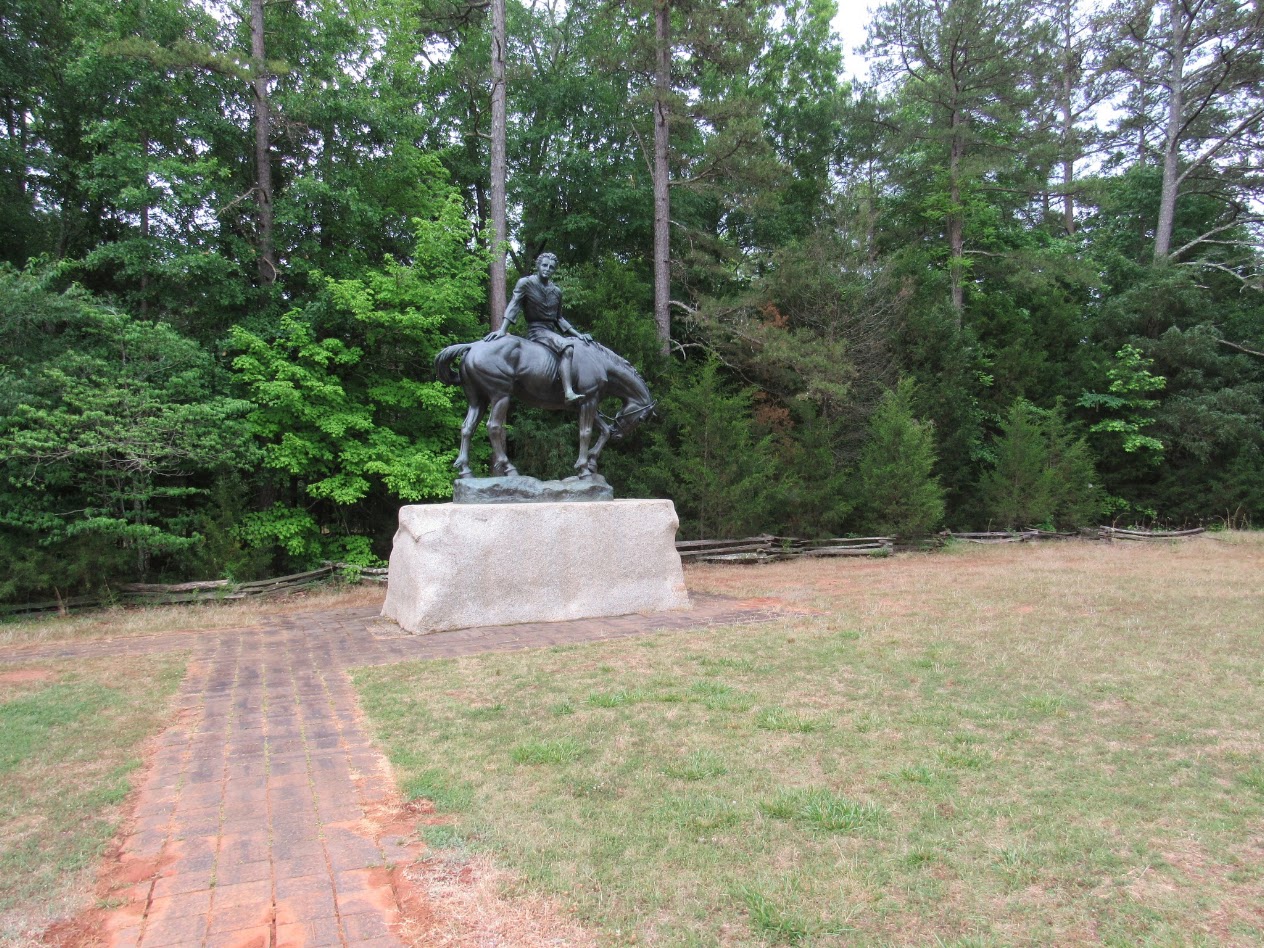 Boy of the Waxhaws sculpture at Andrew Jackson State Park